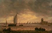 Jan van Goyen Mouth of the Meuse oil painting artist